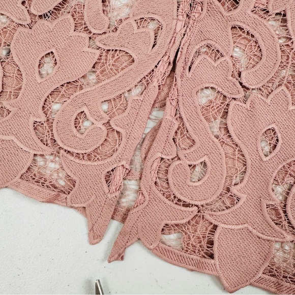 Bardot Lina Lace Sheath Dress In Pink Rose - Picture 15 of 16